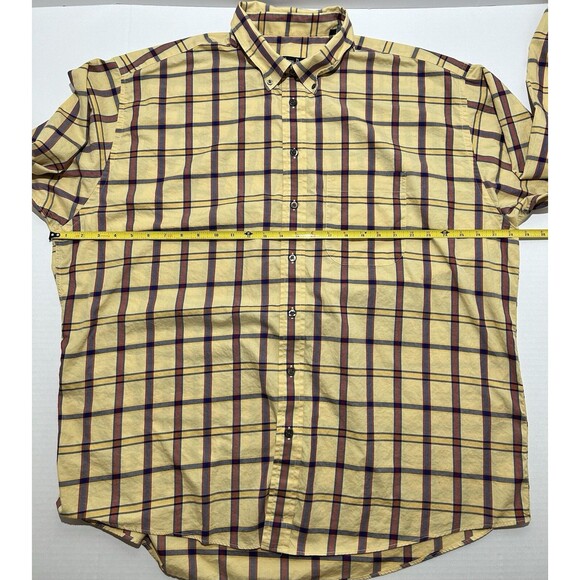 Gitman Bros. Checkered Plaid Button Down Long Sleeve Shirt Casual Size XXL 2XL - Picture 4 of 7